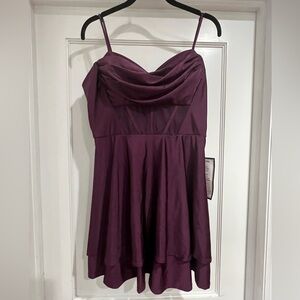 Plum purple dress brand new with tags women’s juniors size 13/14